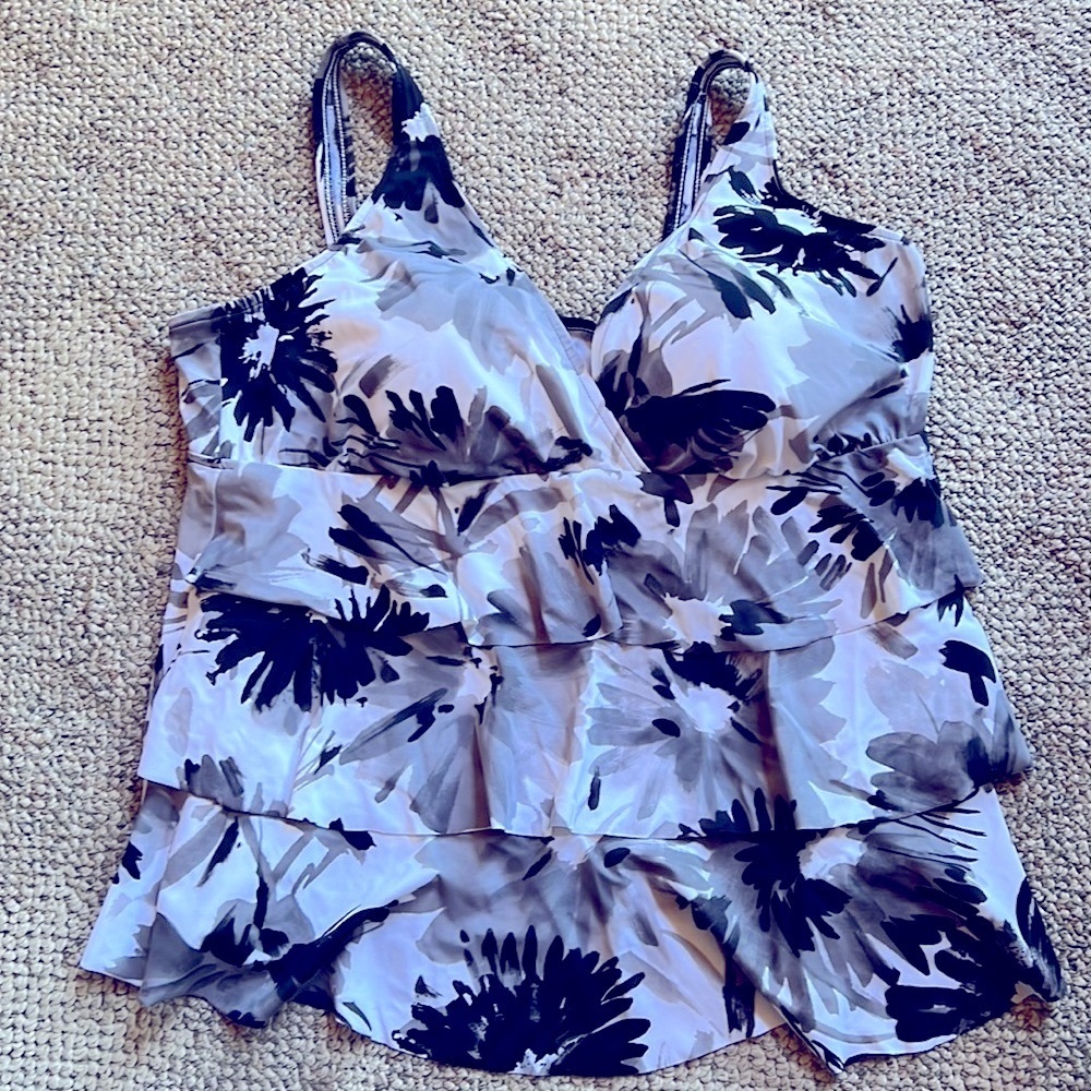 Swim tankini top bathing suit Paradise Bay plus 20w woman’s pretty woman’s Nice!
